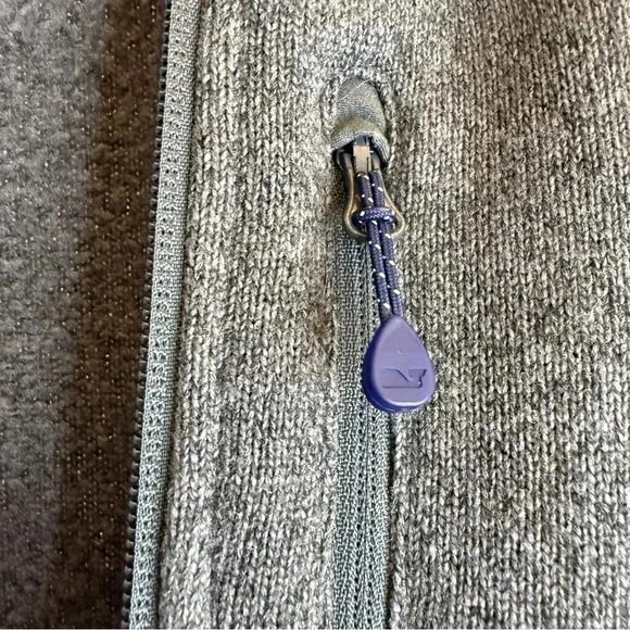 Vineyard Vines Men's Fleece Vest Gray M Full-Zip TX Southlake Carroll Dragons - Picture 12 of 12